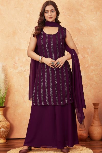 Women Sequinsed Kurta Set KURTA SET