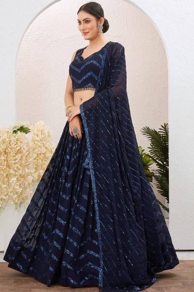 Zigzag Sequins Work Lehenga Choli SANGEET SANDHYA