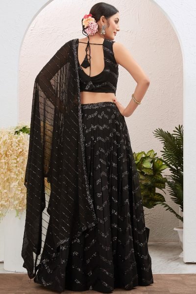 Zigzag Sequins Work Lehenga Choli SANGEET SANDHYA