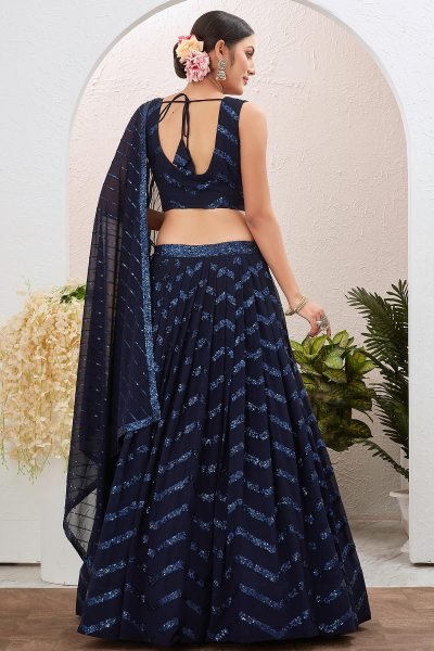 Zigzag Sequins Work Lehenga Choli SANGEET SANDHYA